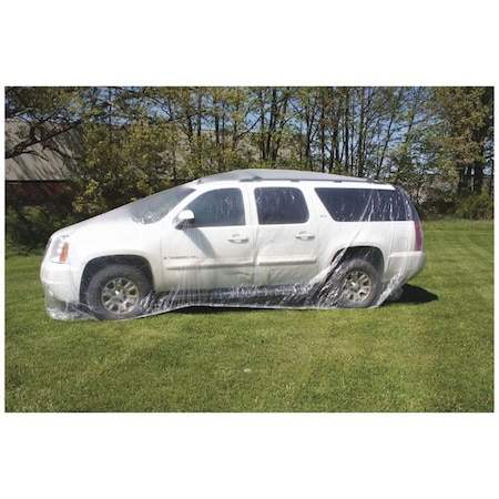 Plastic Car Cover, 3 mil Thick Plastic, L MPN:WFCCC-LARGE