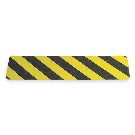 Anti-Slip Tread Oxide Grit 46 Grit Size, Black/Yellow, 6