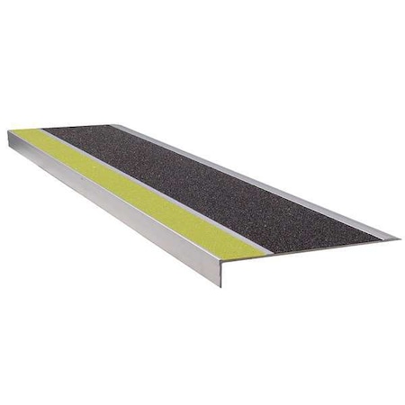 Stair Tread, Ylw/Blk, 60in W, Extruded Alum, 300YB5 MPN:300YB5