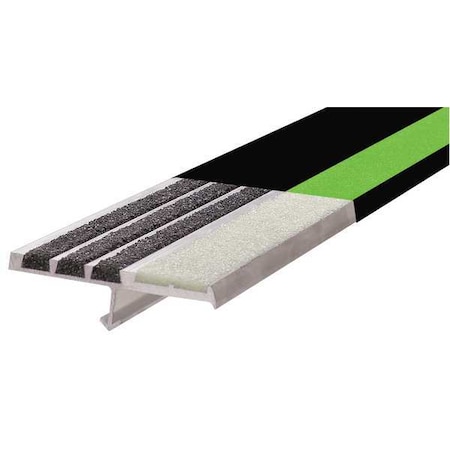 Stair Nosing, Black, 60in W, Extruded Alum, M231BFNGBLA5 MPN:M231BFNGBLA5