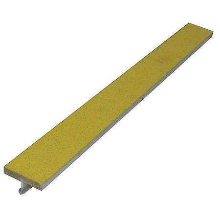 Stair Strip, Yellow, 36in W, Extruded Alum, WP24AYEL3 MPN:WP24AYEL3