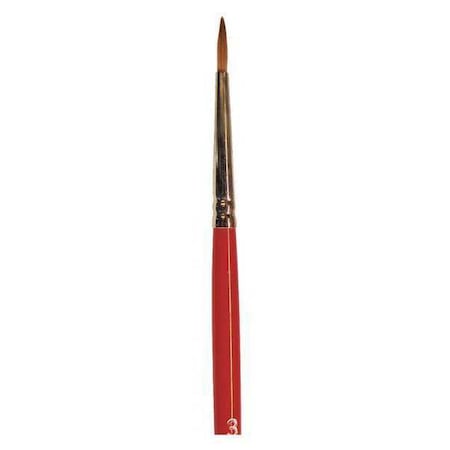 #3 Red Sable Oil Round Artist Brush MPN:0F16200030