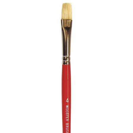 #4 White Bristle Oil Brights Artist Brush MPN:0F16220040