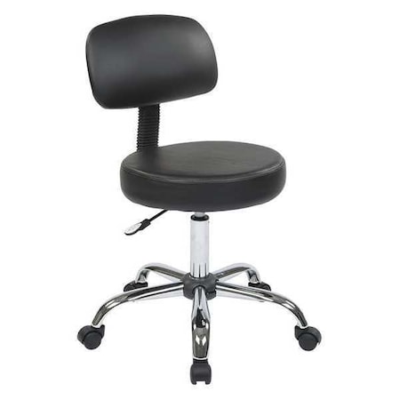 Back Vinyl Stool, Black MPN:ST235V-3