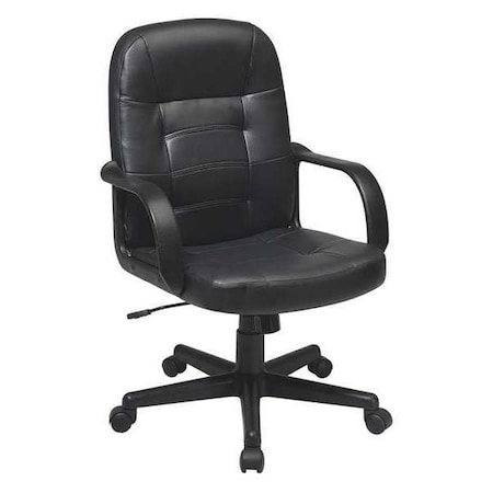 Executive Bonded Leather Chair, Black MPN:EC3393-EC3