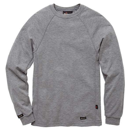 Men's Flame-Resistant Crewneck Shirt, 8.2 cal/sq cm, M, 20% Aramid, 35% Lyocell, 45% Modacrylic MPN:FT40HG MD 00