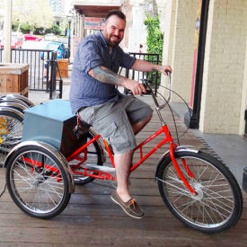 Adaptable Tricycle 500 Lb Cap. 3 Speed Coaster Brake with Rear Box Orange ADC-3CB-ORANGE