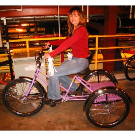 Adaptable Tricycle 500 Lb Capacity 1 Speed Coaster Brake with Platform Yellow ADP-CB-YELLOW