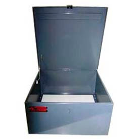 Steel Cabinet for Worksman Mover Industrial Tricycles w/ Lockable Hasp 22x22x11 M17350