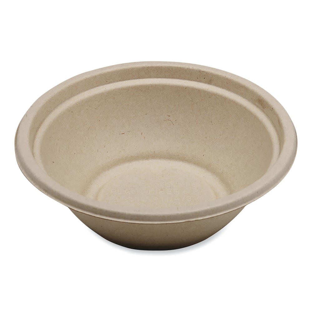 World Centric Fiber Bowls, 24 Oz, Natural Paper, Pack Of 500 Bowls MPN:BO-SC-U24-LFP