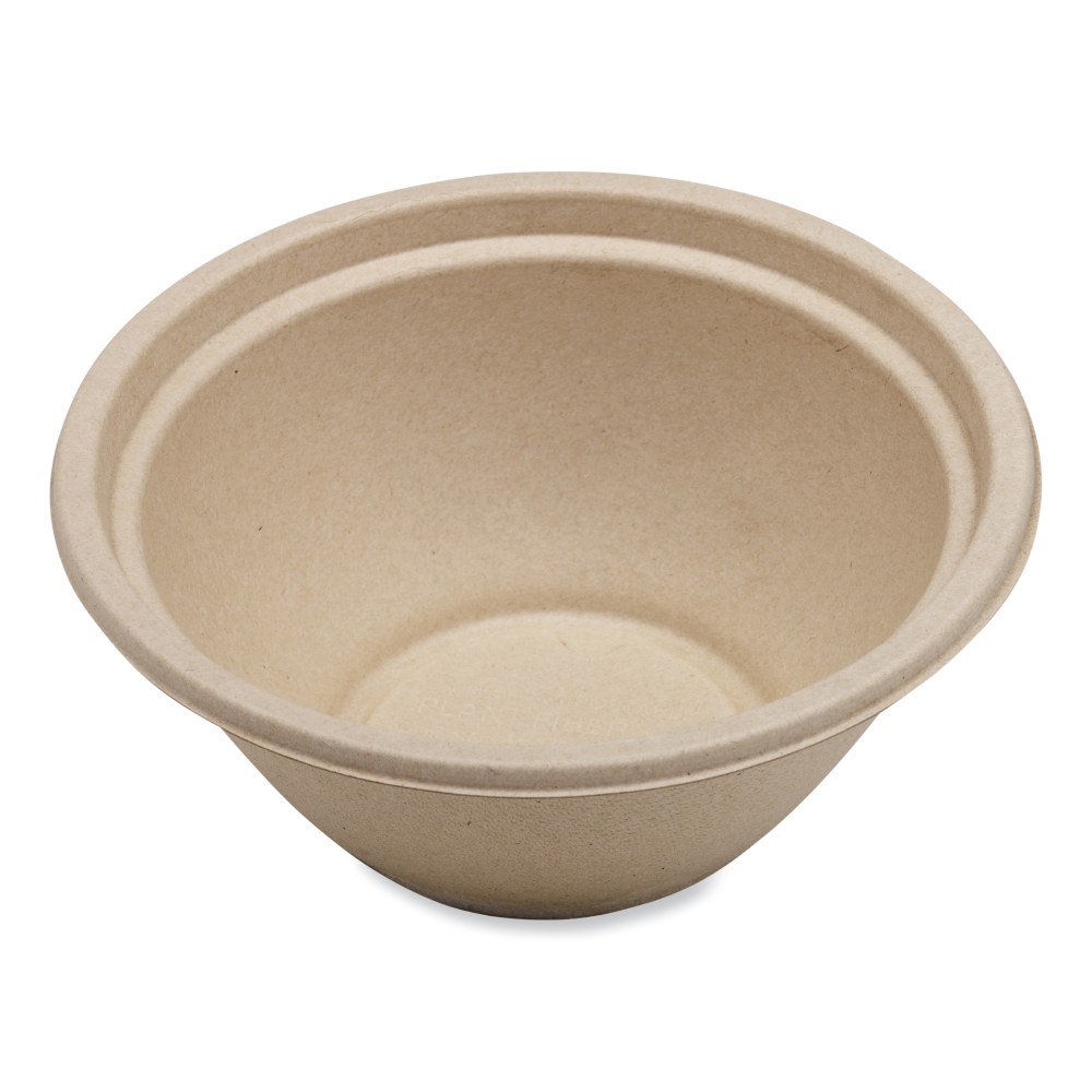 World Centric Fiber Bowls, 32 Oz, Natural Paper, Pack Of 500 Bowls MPN:BO-SC-U32-LFP
