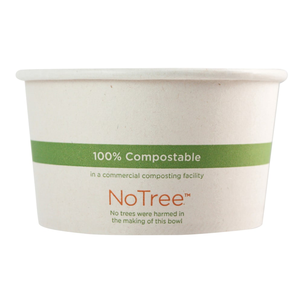 World Centric No Tree Paper Bowls, 12 oz, 4.4in Diameter x 2.5in h, Natural, Sugarcane, 500/Carton MPN:BOSU12