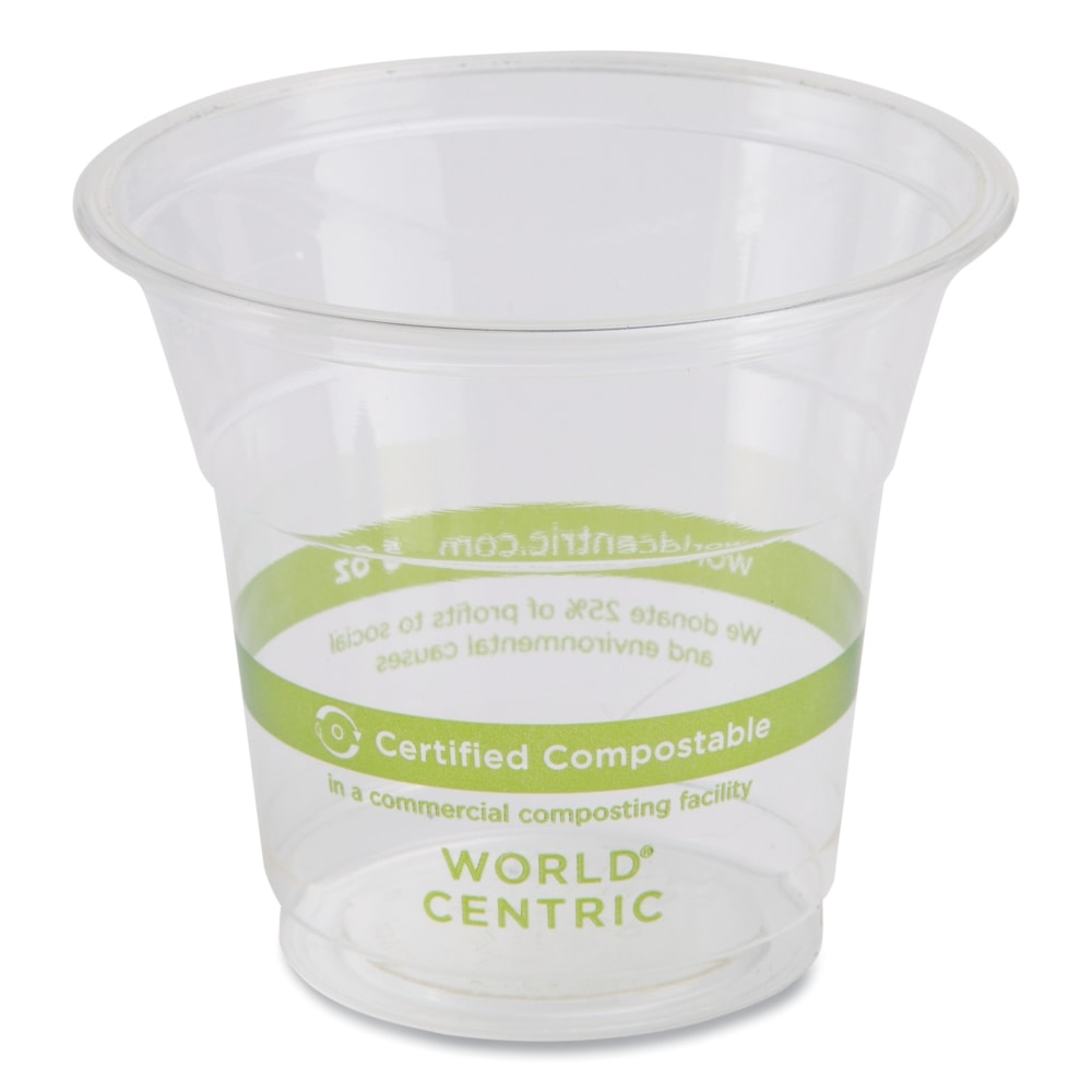 World Centric PLA Cold Cups, 5 Oz, Clear, Carton Of 2, 000 Cups MPN:CP-CS-5