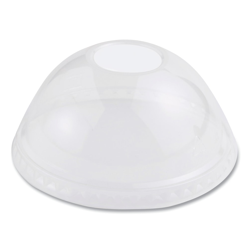 World Centric PLA Cold Cup Lids, Dome Style, Fits 9 Oz to 24 Oz Cups, Clear, Carton Of 1, 000 Lids MPN:WORCPLCS12D