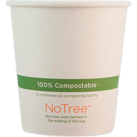 World Centric NoTree Paper Hot Cups 10 oz Natural 1000/Carton CUSU10