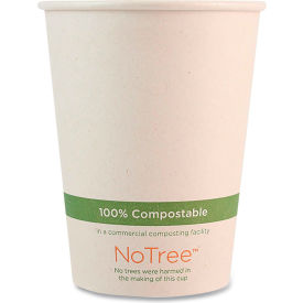 World Centric NoTree Paper Hot Cups 12 oz Natural 1000/Carton CUSU12
