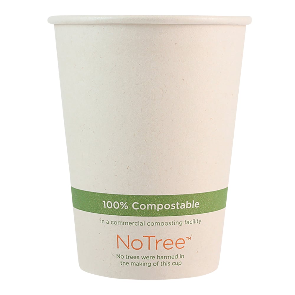 World Centric NoTree Paper Hot Cups, 12 Oz, Natural, Pack Of 1, 000 Cups MPN:CUSU12