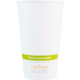 World Centric NoTree Paper Hot Cups 16 oz Natural 1000/Carton CUSU16