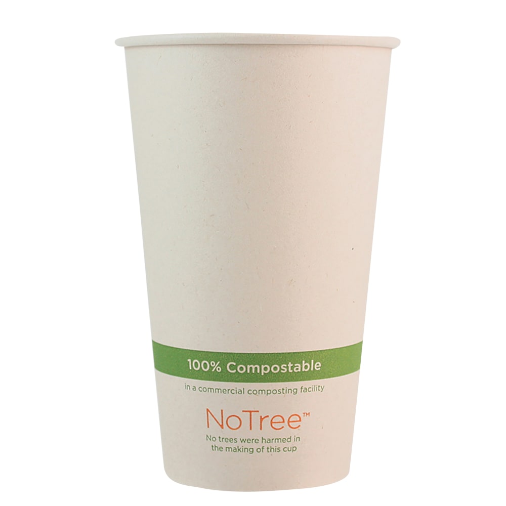 World Centric Paper Hot Cups, 16 Oz, Natural, Pack Of 1, 000 Cups MPN:CUSU16