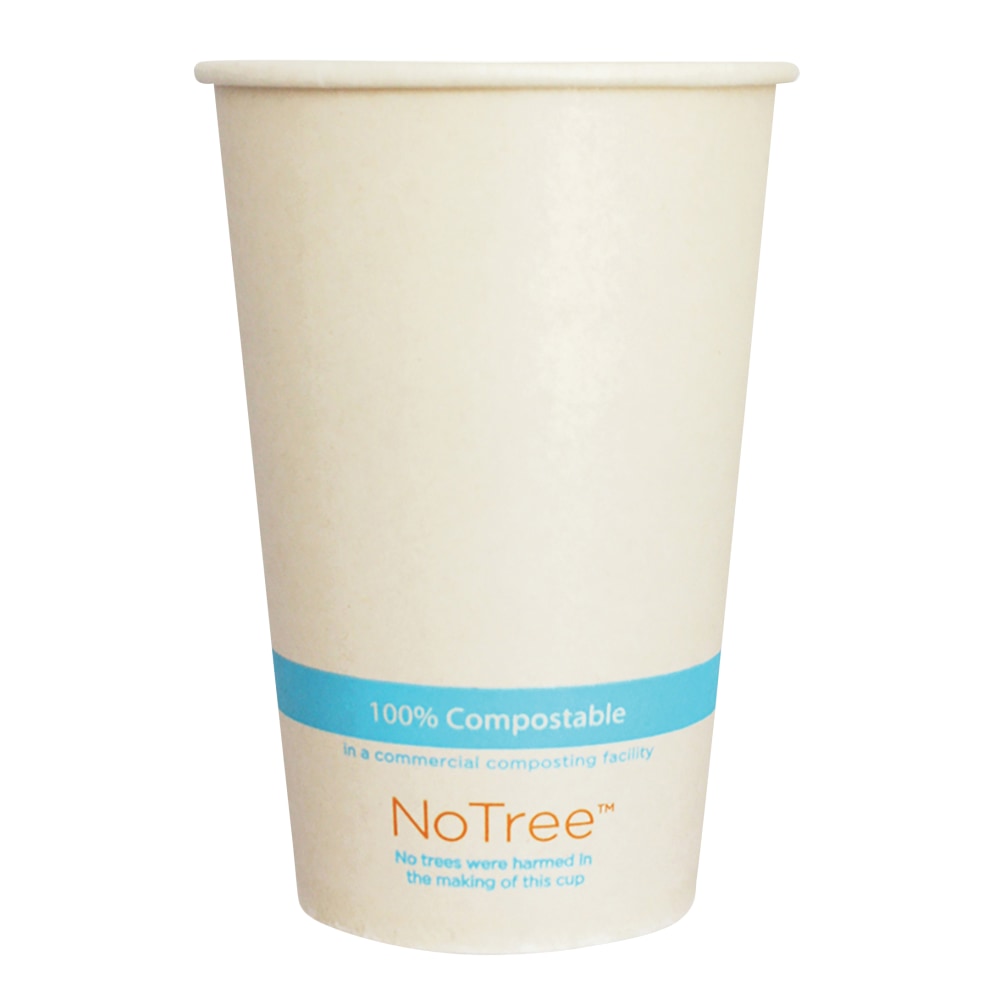 World Centric NoTree Paper Cold Cups, 16 Oz, Natural, Pack Of 1, 000 Cups MPN:CUSU16C