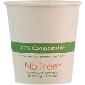 World Centric NoTree Paper Hot Cups 4 oz Natural 1000/Carton CUSU4
