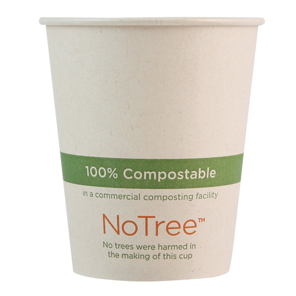 World Centric NoTree Paper Hot Cups, 6 Oz, Natural, Pack Of 1, 000 Cups MPN:CUSU6