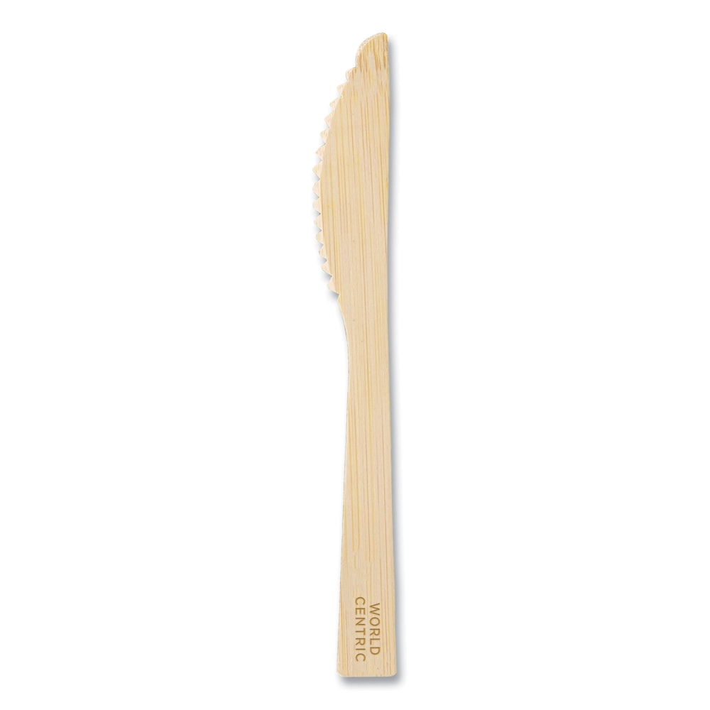 World Centric Bamboo Cutlery, Knife, 6-3/4in, Natural, Carton Of 2, 000 Knives MPN:KN-BB-67