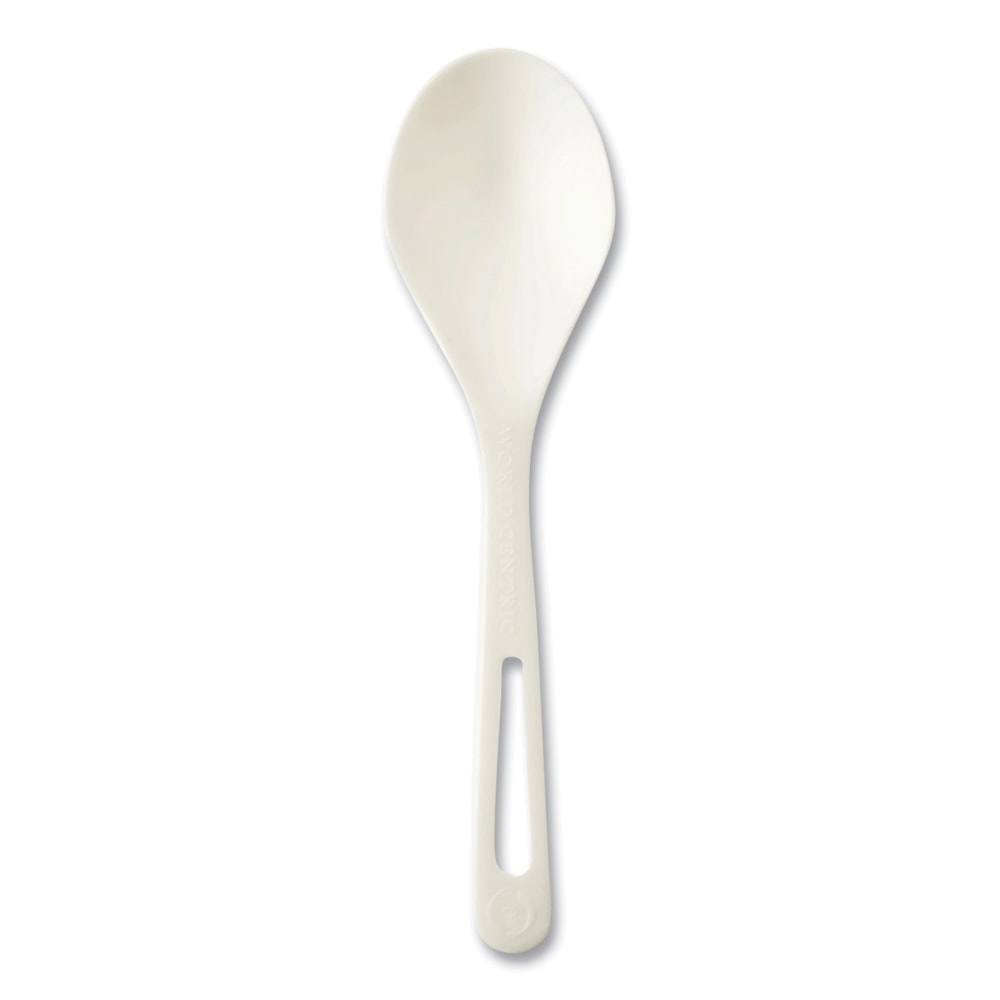 World Centric TPLA Cutlery, Soup Spoon, 6in, White, Carton Of 1, 000 Pieces MPN:SO-PS-B