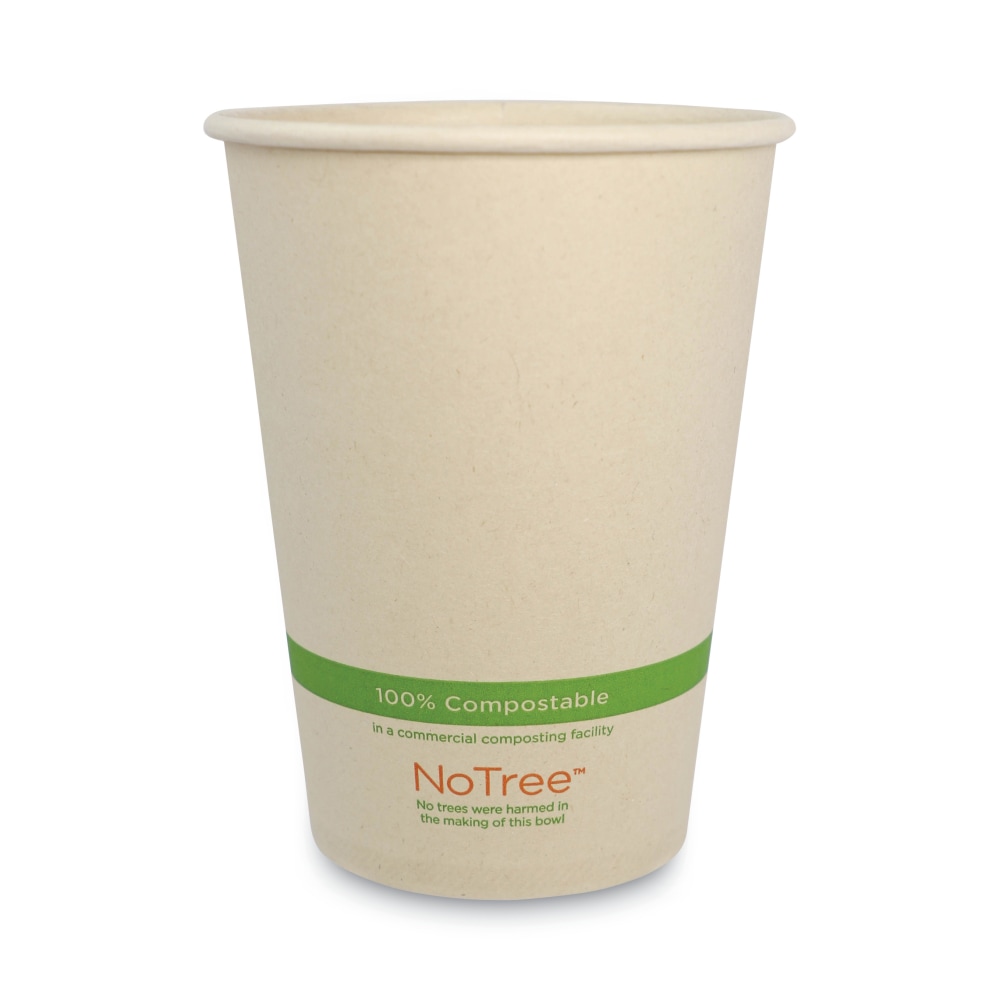 World Centric No Tree Paper Bowls, 32 Oz, 5-13/16inH x 4-7/16in Diameter, Natural, Carton Of 500 Bowls MPN:BO-SU-32
