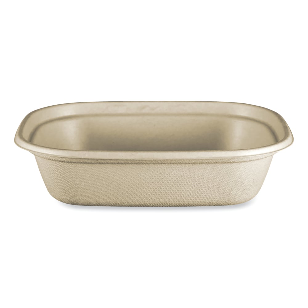World Centric Fiber Containers, 2-1/8inH x 8-3/4inW x 6-1/2inD, Natural Paper, Pack Of 400 Containers MPN:CT-SC-U2-LFP
