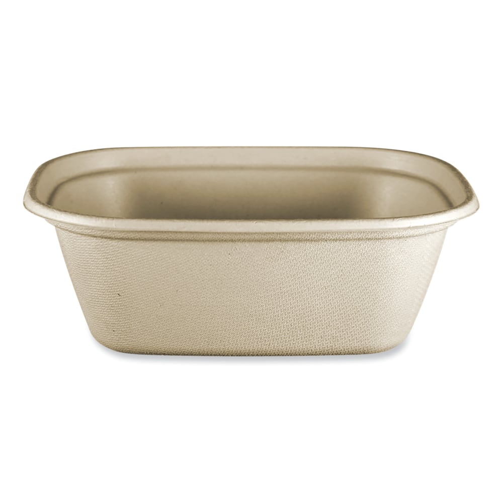World Centric Fiber Containers, 3-1/8inH x 8-3/4inW x 6-1/2inD, Natural Paper, Pack Of 400 Containers MPN:CT-SC-U3-LFP