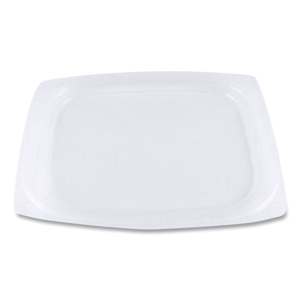 World Centric PLA Rectangular Deli Container Lids, 5/16inH x 4-13/16inW x 5-15/16inD, Clear, Pack Of 900 Lids MPN:RDLCS8