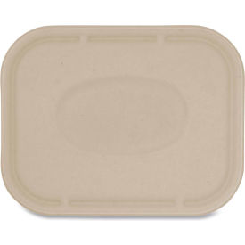 World Centric® Fiber Lids for Fiber Containers 7.8 x 10.1 x 0.5 Natural TRLSC10LF
