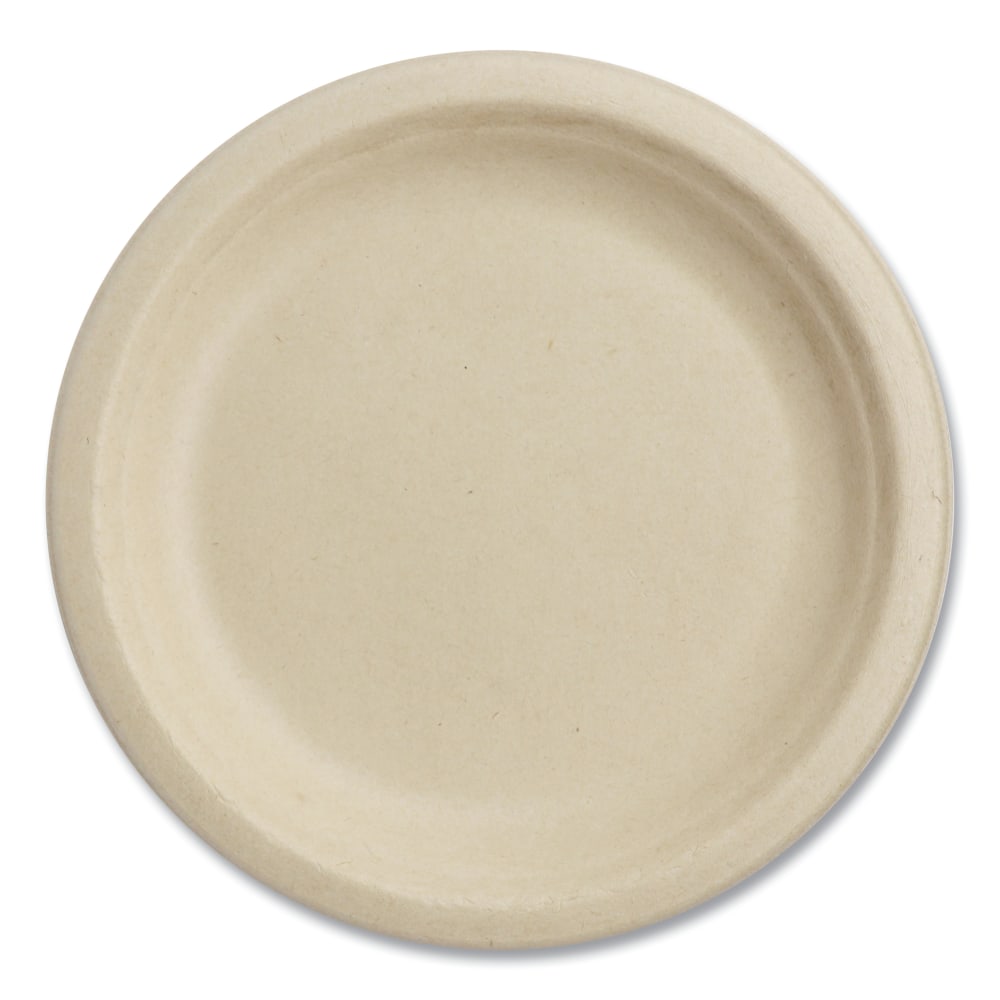 World Centric Fiber Plates, 7in Diameter, Natural, Pack Of 1, 000 Plates MPN:PL-SC-U7-LFS