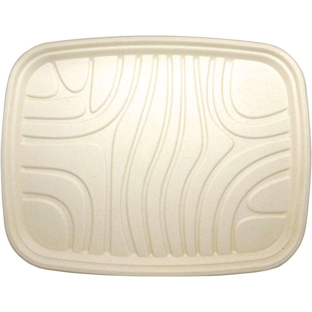 World Centric Fiber Trays, 14in x 18in, Natural, Set Of 100 Trays MPN:TRSC1418LF