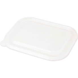 World Centric® PLA Lids for Fiber Containers 8.8 x 6.9 x 0.8 Clear CTLCS3