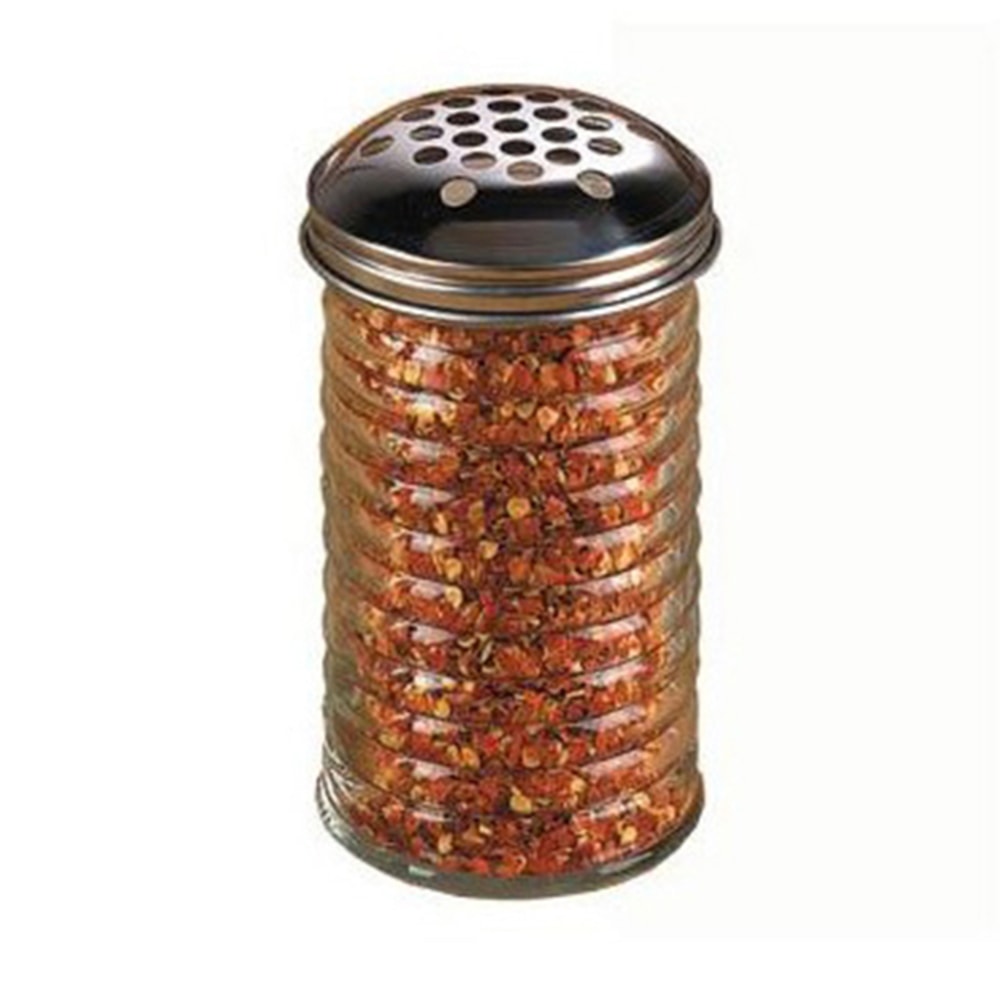 American Metalcraft Glass Spice Shaker With Top, 12 Oz, Clear Beehive MPN:BEE319