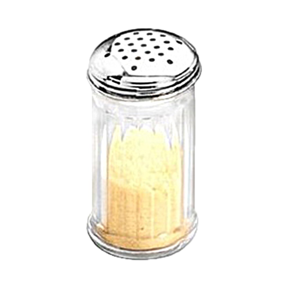 American Metalcraft SAN Fluted Cheese Shaker With Top, 12 Oz, Clear MPN:SAN312