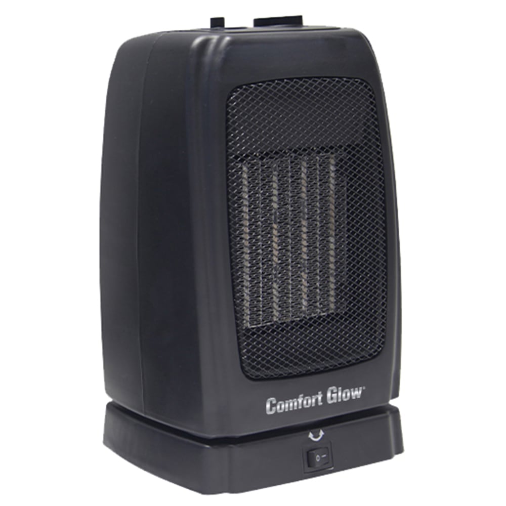 Comfort Glow 1500-Watt-Max Portable Oscillating Ceramic Fan Heater with Thermostat, Black MPN:CEH255