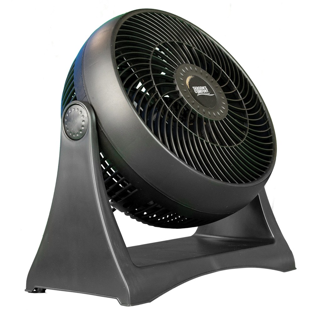 Seasons Comfort 3-Speed High-Velocity Portable Turbo Fan, 10-1/2inH x 11-1/4inW, Black MPN:FTB8