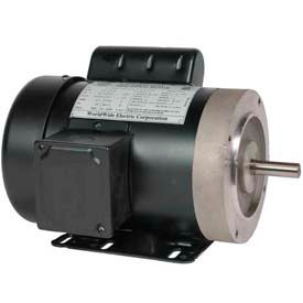 Worldwide Electric General Purpose Motor 1.5HP 3600RPM 115/230V 56C Frame C-Face w/Removable Base NT1.5-36-56CB