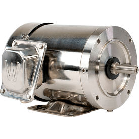 Worldwide Electric Washdown Duty Motor 0.5 HP 1800 RPM 230/460V 56C Frame C-Face with Feet NAWSS12-18-56C