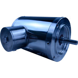 Worldwide Electric Premium Efficient SS Motor 1HP 3600 RPM 56CRD Frame C-Face Round Body SSPENV1-36-56CRD