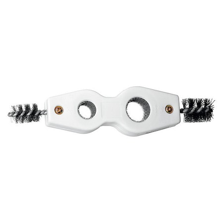 Fitting Brush, 5 in L Handle, 1 in L Brush, Silver, Polypropylene, 8 in L Overall MPN:331764