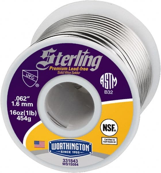 Sterling Lead-Free Solder: Tin, 0.062
