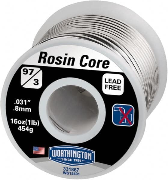 Rosin Core Solder: Tin, 0.031