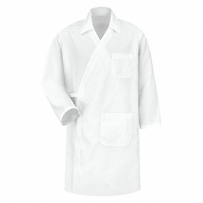 Butcher Coat Mens 5XL White Polyester MPN:WS40WH RG 5XL