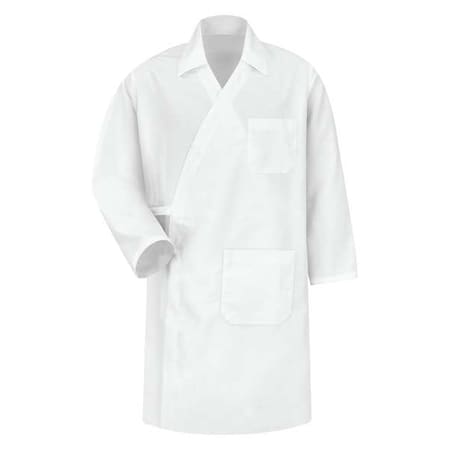 Men's Butcher Coat, 100% Polyester, Reversible Tie, White, S MPN:WS40WH RG S