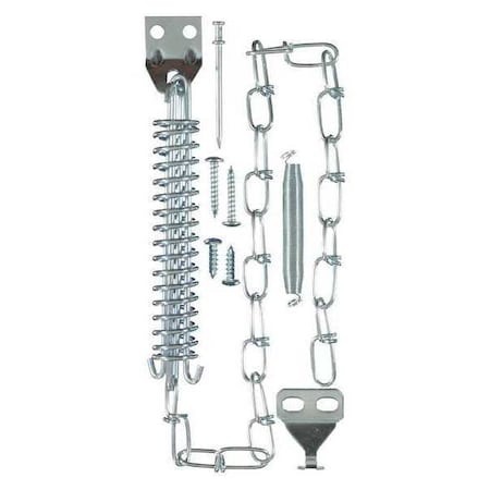 Door Stop Spring Chain, Zinc Plate MPN:V11