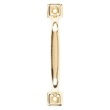 Screen Door Pull, 4-3/4 in., Brass Plate MPN:V434BR